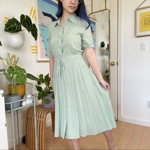 Jones of Dallas Vintage Retro Collared Midi Dress